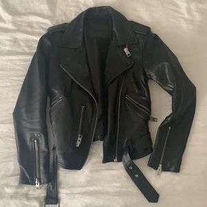 All Saints leather biker jacket!
